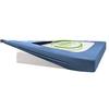 Silver Cotton Mattress Protector Encasement, Box Spring Cover Queen Size - 100% Egyptian Cotton Wrap Around 4 Sides Bed Skirt Box Springs up to 26 - Queen, Medium Blue view 3