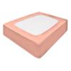 Silver Cotton Mattress Protector Encasement, Box Spring Cover TwinXL Size - 100% Egyptian Cotton Wrap Around 4 Sides Bed Skirt Box Springs up to 24 - TwinXL, Peach view 1