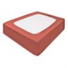 Silver Cotton Mattress Protector Encasement, Box Spring Cover Cal-King Size - 100% Egyptian Cotton Wrap Around 4 Sides Bed Skirt Box Springs up to 24 - Cal-King, Brick Red view 1