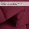 COHOME Premium Oversized Queen Size Comforter, All-Season Quilted Down Alternative Duvet Insert, Luxury Hotel GentleSoft Comforter with Anti-Clump Tech & 8 Tabs - Reversible - Burgundy 98x98 inches view 4