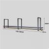 Ceiling Wine Glass Rack With Shelf - Hanging Solid Wood Plant Stand - Wall Mounted Iron Art Wine Bottle Holder, European Style Ceiling Mounted Kitchen Single Level Display Stand ( Size : 140*30*50CM ) view 4
