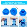 3 & 5 Gallon Water Jug Cap Reusable - Water Bottle Caps Fits 55mm Bottles,Silicone Non- Spill Lids for Anti-Splash (6 Pack) view 4