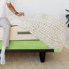 Silver Cotton Mattress Protector Encasement, Box Spring Cover Cal-King Size - 100% Egyptian Cotton Wrap Around 4 Sides Bed Skirt Box Springs up to 24 - Cal-King, Sage view 3