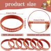 Zhanmai Football Theme Silicone Wristbands Stretch Bracelets Sport Themed Party Accessories Supplies for Football Sport Theme Birthday Decorations Gifts Party Favors(48 Pieces) view 2