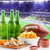 Zhanmai Football Theme Silicone Wristbands Stretch Bracelets Sport Themed Party Accessories Supplies for Football Sport Theme Birthday Decorations Gifts Party Favors(48 Pieces) view 4