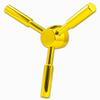 WAH LIN PARTS 3 Spoke Gun Safe Handle Replacement, Gold Finish Heavy-Duty Handle for Safe Box, Gun Safes, Vault Doors, Gun Safes,Fireproof safes and Vault Doors view 1