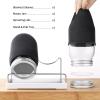 SBMKK Seed Sprouting Jar Kit - 2 Wide Mouth Mason Jars with 316 Stainless Steel Sprouting Lids Covers, Drip Tray and Stand for Growing Broccoli Alfalfa Beans Sprout (Two Jars) view 2