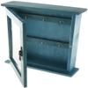 SGerste Vintage Style Wall Mounted Wooden Key Holder Storage Box Key Cabinet for Easy Collection 21x6x25cm (Blue) view 1