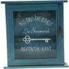 SGerste Vintage Style Wall Mounted Wooden Key Holder Storage Box Key Cabinet for Easy Collection 21x6x25cm (Blue) view 3