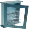 SGerste Vintage Style Wall Mounted Wooden Key Holder Storage Box Key Cabinet for Easy Collection 21x6x25cm (Blue) view 4