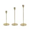 Candle Holder Modern Minimalist Metal Conical Candle Holder, 3-Piece Home Dining Table Decorations view 1