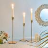 Candle Holder Modern Minimalist Metal Conical Candle Holder, 3-Piece Home Dining Table Decorations view 3