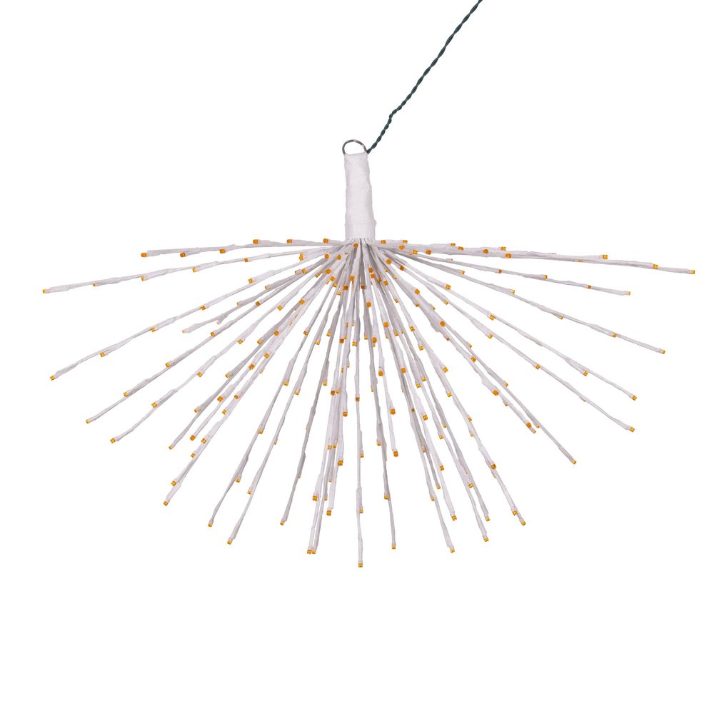 Vickerman 240Lt x 32" White Starburst Orange 5mm LED Lights.