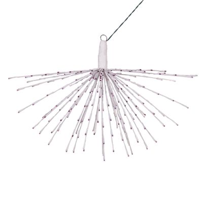 Vickerman 240Lt x 32" White Starburst Purple 5mm LED Lights.