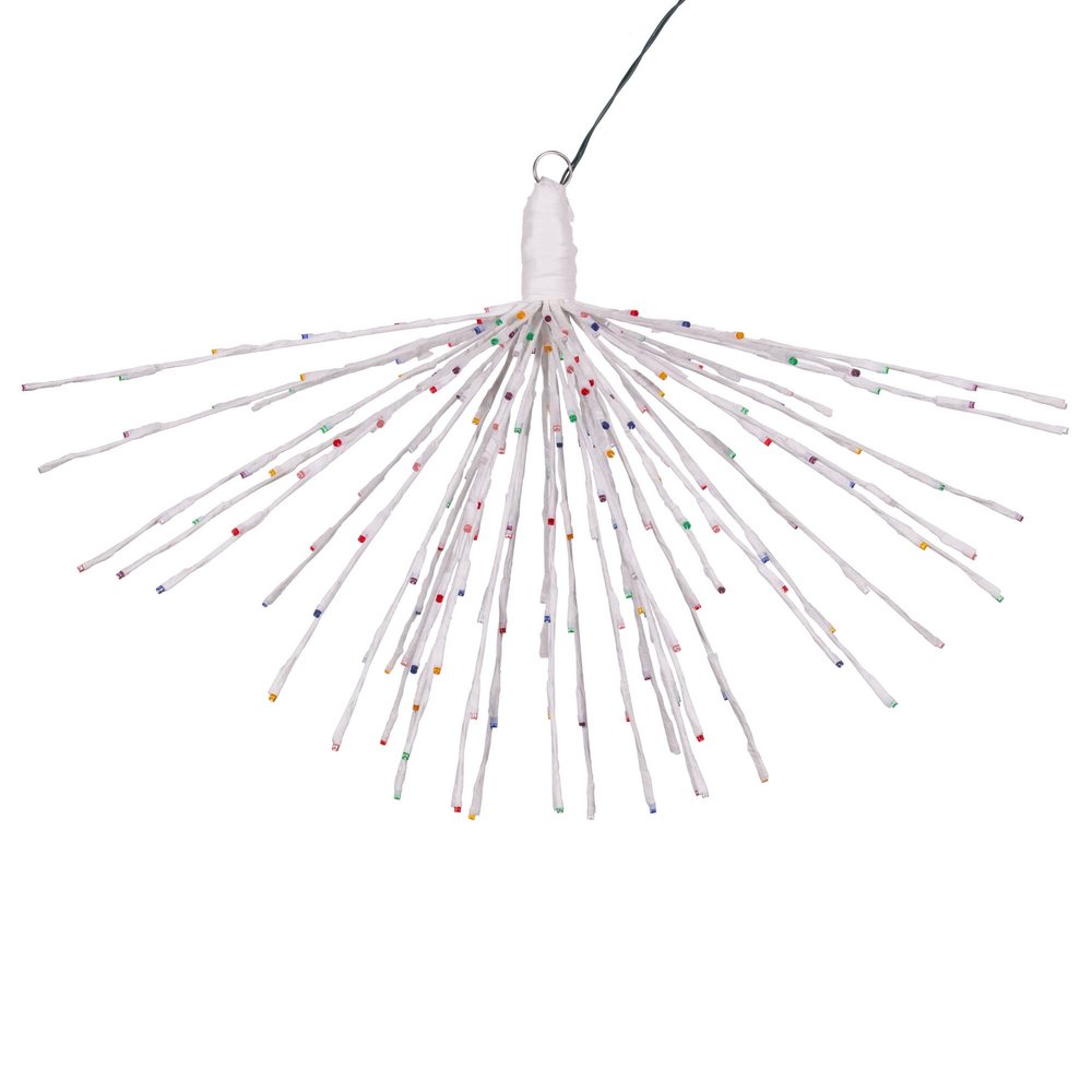 Vickerman 240Lt x 32" White Starburst Multi-Colored 5mm LED Lights.