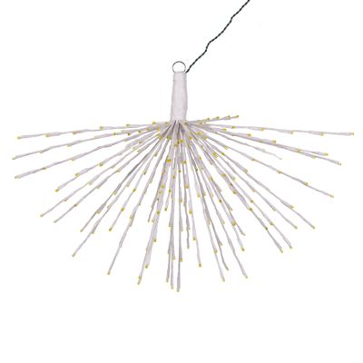Vickerman 240Lt x 32" White Starburst Yellow 5mm LED Lights.