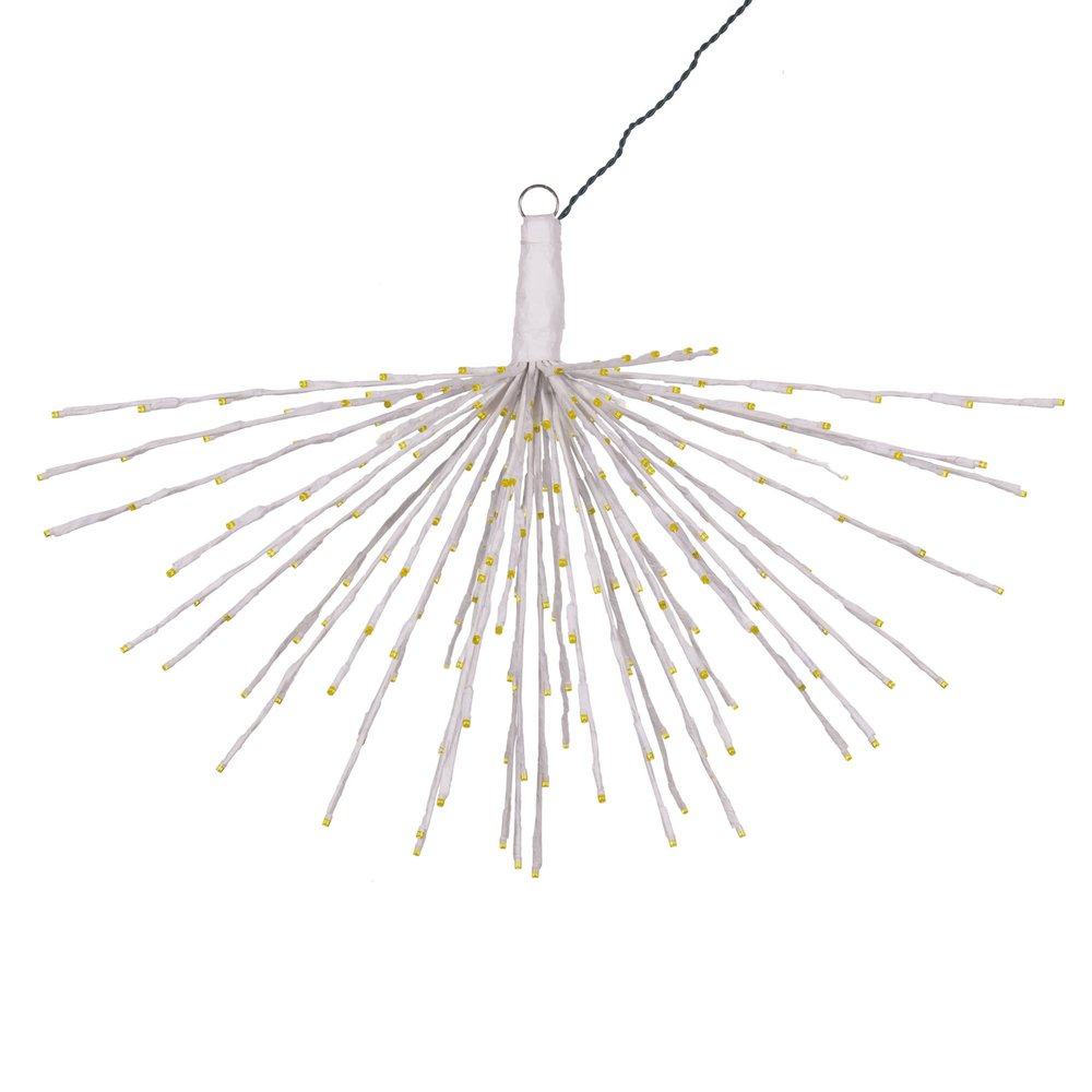 Vickerman 240Lt x 32" White Starburst Yellow 5mm LED Lights.