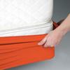 Silver Cotton Mattress Protector Encasement, Box Spring Cover King Size - 100% Egyptian Cotton Wrap Around 4 Sides Bed Skirt Box Springs up to 24 - King, Orange view 4