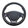 MUEdie for Kia K3 2013 K2 Rio 2015 2016 Ceed Cee'd 2012 2017 Cerato 2013 2017 Car Steering Wheel Cover Wrap Genuine Leather Braid view 1
