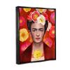 Stupell Industries Bold Frida Kahlo Portrait Floral Poppies Pattern, Design by Diane Neukirch view 2