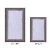Better Trends Torrent Collection 100% Cotton 2 Piece Set (17" x 24" | 24" x 40") Bath Rug Set, Beige view 2