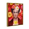 Stupell Industries Bold Frida Kahlo Portrait Floral Poppies Pattern, Design by Diane Neukirch view 2