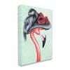 Stupell Industries Classy Flamingo Vintage Black Floral Hat Green Pattern, Design by Amelie Legault view 2