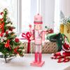 NOLITOY Christmas Nutcracker Soldier Puppet with Nutcracker Soldier Ornament Wooden Nutcracker Figurine for Xmas Decoration(14inch) view 2