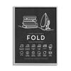 Stupell Industries Laundry Diagram Symbols Chart Ironing Folding Guide, Design by Lettered and Lined view 1