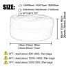 GELISURE Bean Bag Chairs Cover,Bean Bag Cover, (No Filler) Adult Beanbag Chair Outside Cover,Bean Bag Storage Chair Cover,Living Room Furniture Big Round Soft Fluffy Lazy Sofa Bed Cover view 4