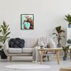 Vintage Moose Telephone Retro Animal, 17 x 21 Inch Canvas in Floater Frame view 4