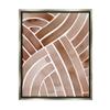Stupell Industries Modern Brown Intertwining Lines Stripes Watercolor Detail, Design by Grace Popp view 1
