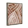 Stupell Industries Modern Brown Intertwining Lines Stripes Watercolor Detail, Design by Grace Popp view 2