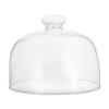 1pc Food-Grade Glass Cake Cover Transparent Protective Display Cover Snacks Easy to Clean view 1