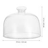1pc Food-Grade Glass Cake Cover Transparent Protective Display Cover Snacks Easy to Clean view 3
