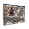 Stupell Industries Pair Horses Walking Through Snow Dusted Grassland, Design by Jeff Poe Photography view 2