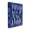 Stupell Industries Find Your Anchor Ocean Theme Anchor Text, Design by Daphne Polselli view 2
