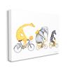 Stupell Industries Savanna Animals Riding Bikes Bicycles Yellow Accent, Design by Amelie Legault view 2