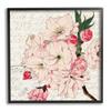 Stupell Industries Vintage Pink Floral Arrangement Ornate Script Stamp, Design by Kim Allen view 1