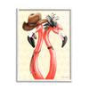 Stupell Industries Vintage Flamingos Cowboy Hat Antique Fashion Outfit, Design by Amelie Legault view 1