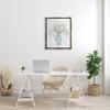 Stupell Industries Rustic Herbs Plants Budding Blue Glass Vase, Design by Ziwei Li, Grey Floater Framed, 24 x 30 view 3
