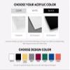 Acrylic Two Month Calendar Double Month Planner for Wall- Personalized Calendar 2026 Last Minute Gift Housewarming Gift (24"x18", Colorful Package) view 4