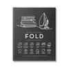 Stupell Industries Laundry Diagram Symbols Chart Ironing Folding Guide, Design by Lettered and Lined view 1
