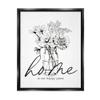 Stupell Industries Home Happy Place Flower Blossoms Jar Bouquet, Design by Lettered and Lined view 1