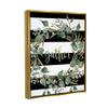 Stupell Industries Gather Calligraphy Stripes Pattern Wreath Botanicals Leaves, Design by Cindy Jacobs view 2