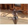 Metal Countertop Wine Glass Holder, Freestanding Tabletop Stemware Storage Rack with 6 G-shaped hook, for kitchen Home Bar (Color : Brass) view 3