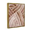 Stupell Industries Modern Brown Intertwining Lines Stripes Watercolor Detail, Design by Grace Popp view 2
