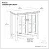 SIMPLIHOME Artisan 30" Wide Solid Wood Cabinet in Light Golden Brown view 3