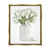 Stupell Industries White Tulips Rustic Country Jar Falling Blooms, Design by Cindy Jacobs view 1