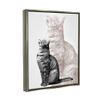 Stupell Industries Stoic Striped Cat Sitting Glam Sparkle Silhouette, Design by Ziwei Li view 2